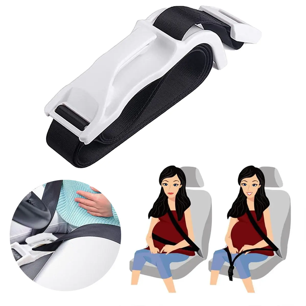 Pregnancy Bump Strap, Belt for Pregnancy Must Haves for Make Driving More Comfortable for Pregnant Mothers