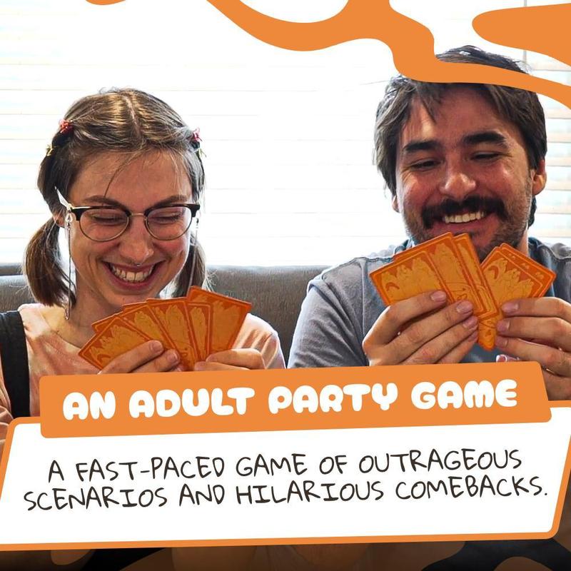Prank Card Game - A hilarious party game and team game suitable for 3-10 players.