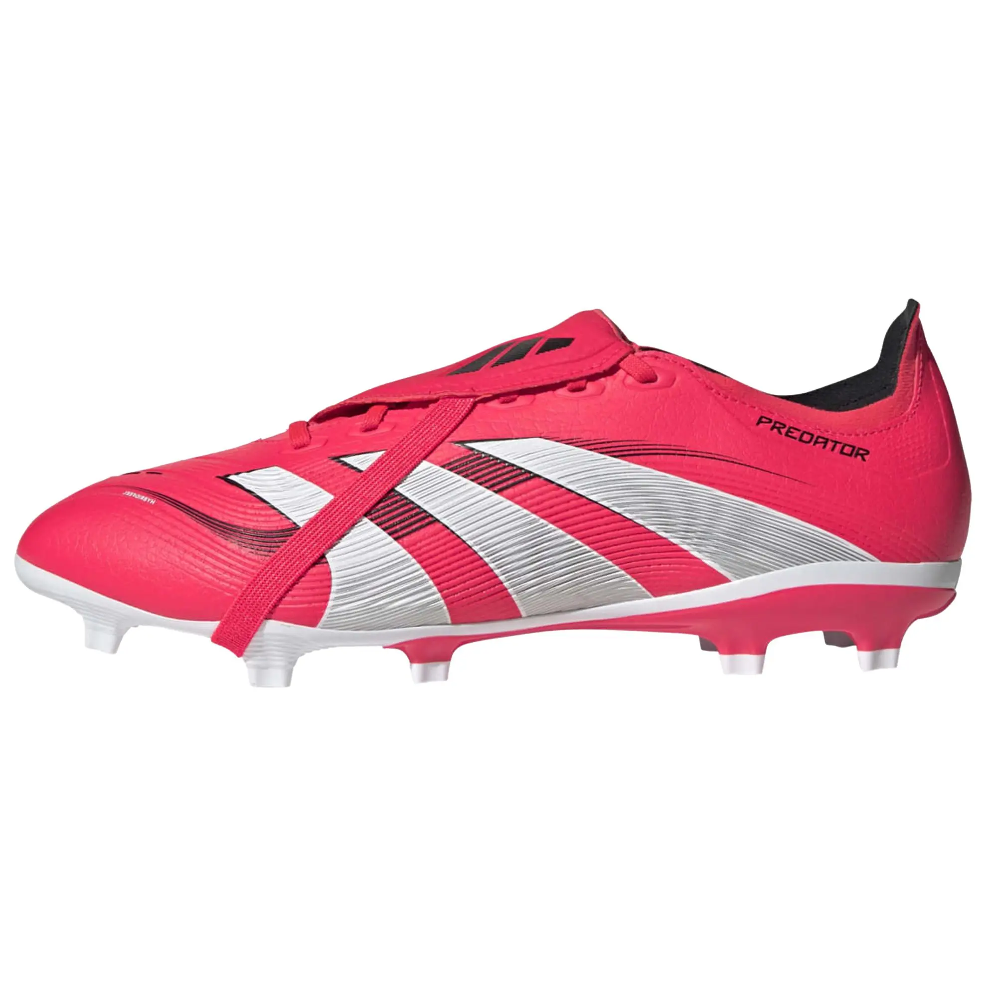 Adidas Predator League FT Men's Football Cleats - Red & White Maison Mihara Official Shoes with Comfort, MG/FG Studs for Traction, Durability, Grip, Agility & Enhanced Visibility