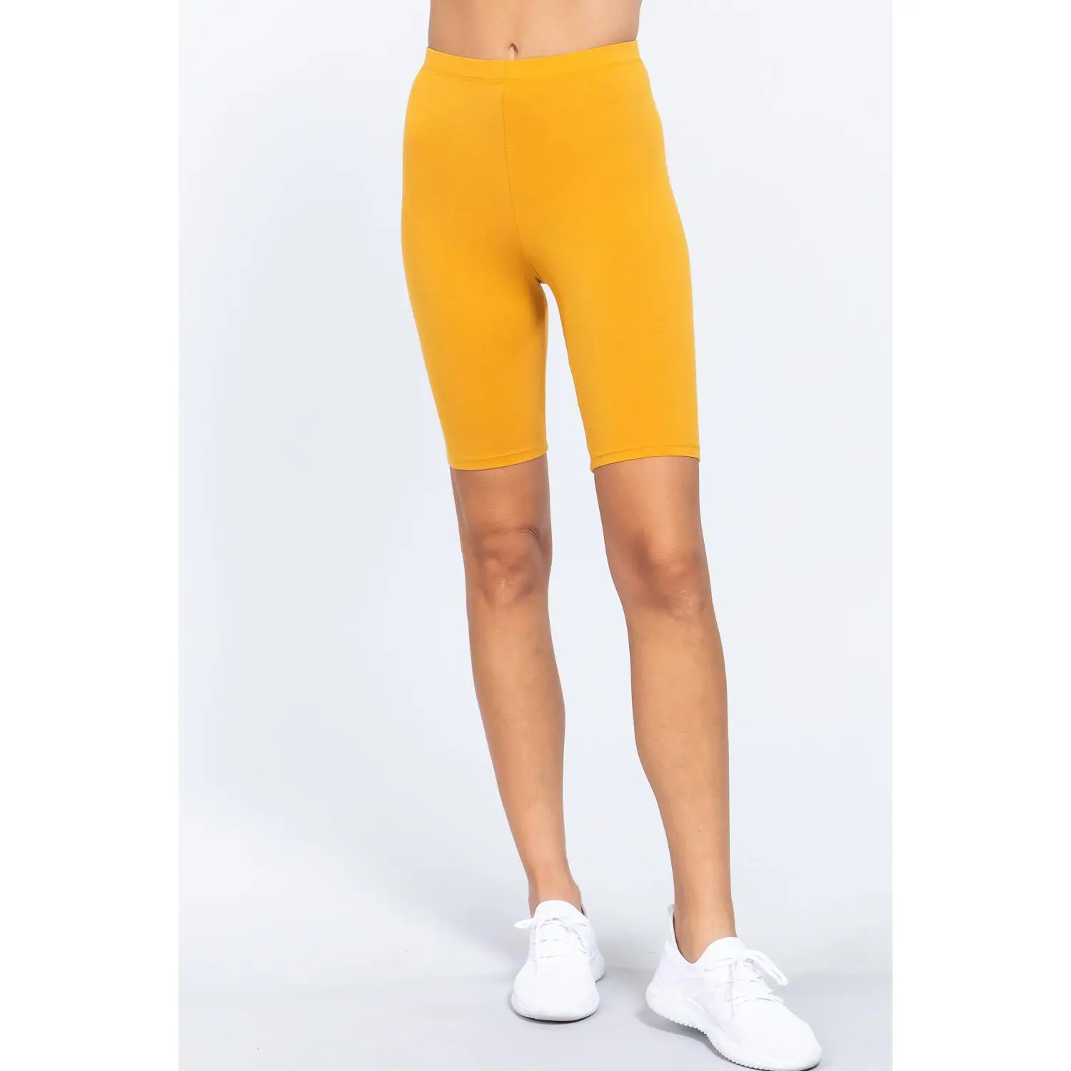 Cotton Jersey Short Leggings