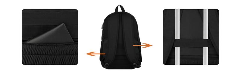 YAMTION Backpack for Men and Women,School Backpack for Teenager,15.6 inch Laptop Bookbag with USB Charging port for Business Work College Travel Trip