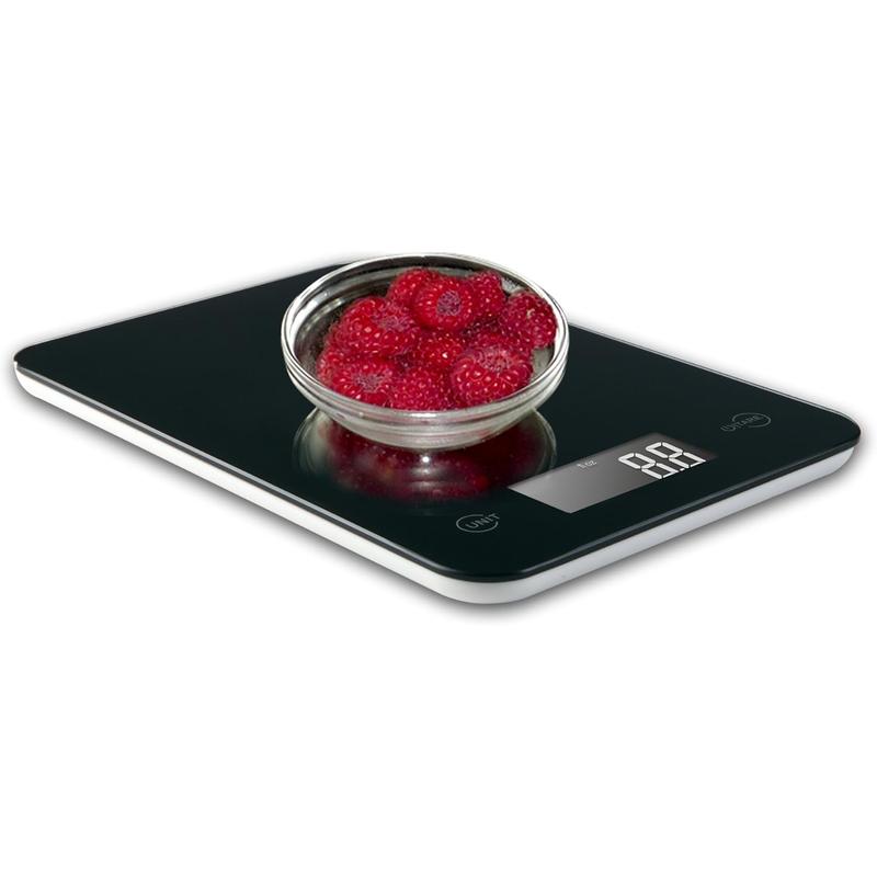Ozeri Touch Professional Digital Kitchen Scale (12 Lbs Edition), Tempered Glass in Elegant Black Ozeri Kitchen