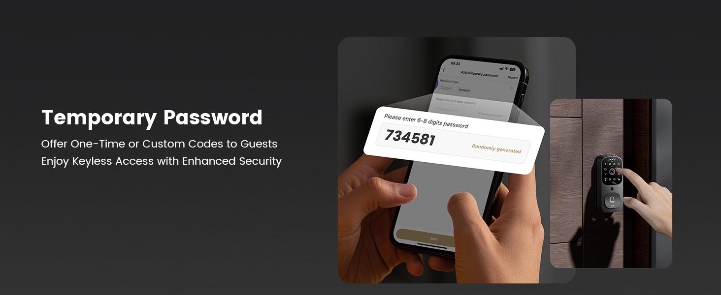 Smart Lock with Camera, 3-in-1 WiFi Doorbell Keyless Entry Door Lock, Deadbolt Lock for Front Door, Fingerprint, Keypad Code, App Control, IP65 Waterproof, BHMA, Support Alexa&Google Assistant
