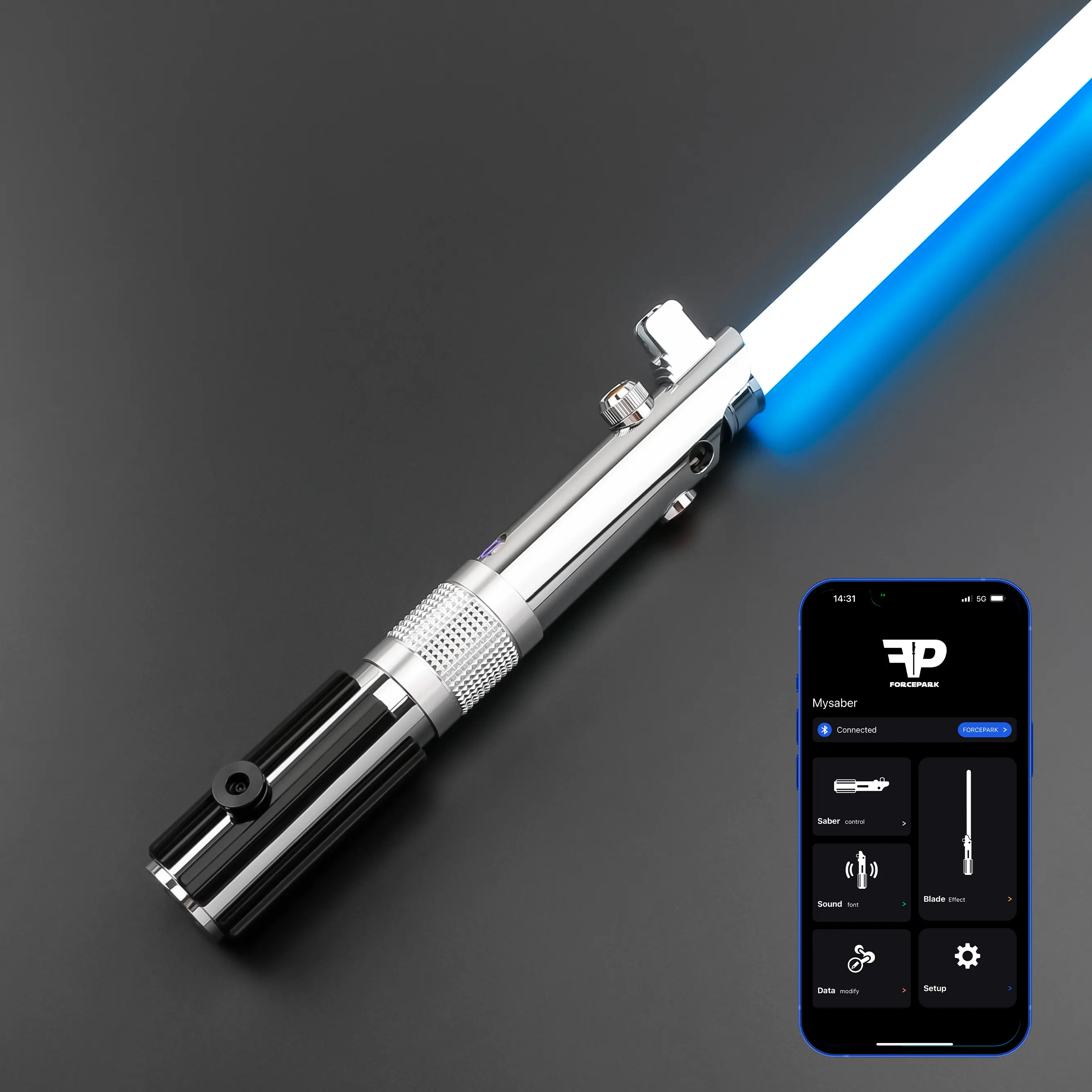 Ani-SE SNV4 Pro Edition Rechargeable NeoPixel Lightsaber - Realistic, Durable, Smart App Control, Smooth Swing, Motion Control, 16 Movie Sound Fonts, 12 RGB Spectrum Colors, Metal Hilt for Heavy Dueling Adults (Ages 12+)