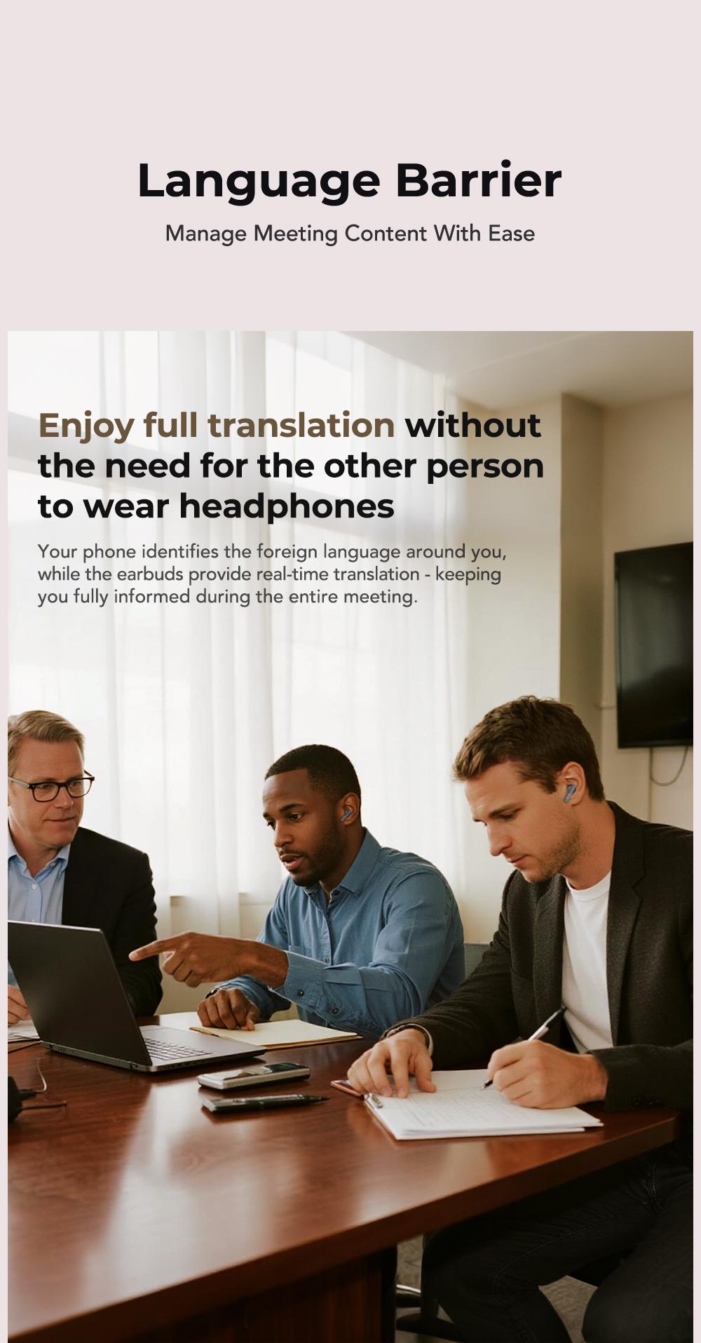 HTC NE40 AI Headset Translates 134 Languages Wireless Earbuds with App-Assisted Two-Way Translation, Noise Cancelling, Clear Calls, Smart Screen Case, Bluetooth 5.4, Perfect for Travel & Daily Use HTC NE40 AI Headset Translates 134 Languages Wireless Earbuds with App-Assisted Two-Way Translation, Noise Cancelling, Clear Calls, Smart Screen Case, Bluetooth 5.4, Perfect for Travel & Daily Use