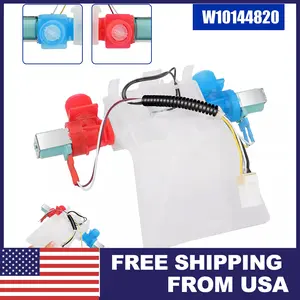 W10144820 Washer Water Inlet Valve, Compatible with Kenmore & Whirlpool AP6015761, Durable & Easy-to-Install for Efficient Washing Machine Repairs Parts Pipe Hardware Heavy Duty