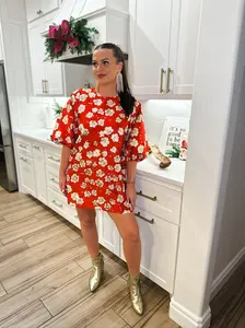 Becky Jacquard Short Dress