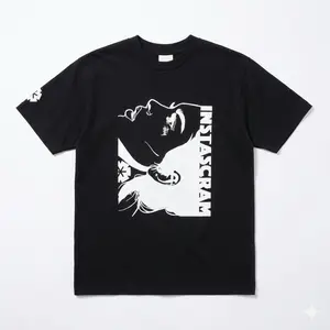 Instascram Big Head  Menswear Top Streetwearmen’s casual Tshirt