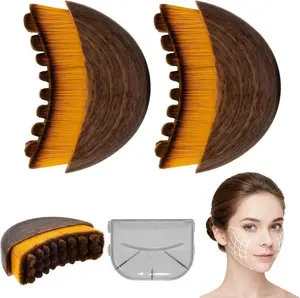 New Lymphatic Contour Face Brush, Dry Brushing Face Brush, Massager for Face, Chin & Jawline Sculpting, Ergonomically Designed to Fit The Skin Precisely and Relieve Fatigue