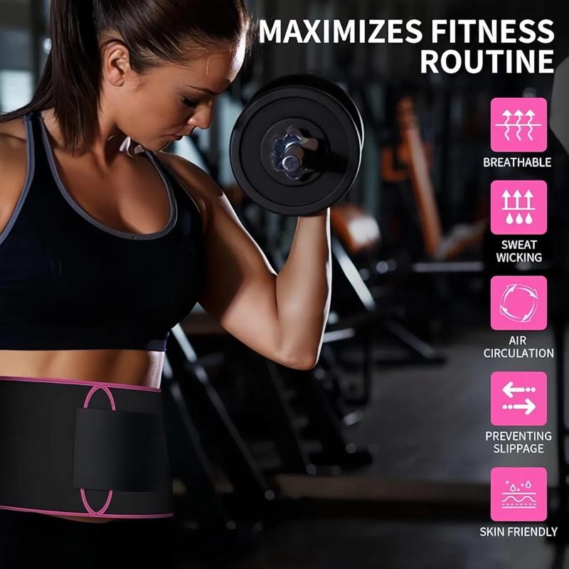 GETBED Classic Sweat Waist Trimmer for Women & Men Black/Pink CR Neoprene with Neo-Sweat Technology for High Intensity Training Gym Workouts Fitness Layer Waist Trainer Belt Exercise Waistband 2 Adjustable Sizes Choose Color GETBED Classic Sweat Waist Trimmer for Women & Men Black/Pink CR Neoprene with Neo-Sweat Technology for High Intensity Training Gym Workouts Fitness Layer Waist Trainer Belt Exercise Waistband 2 Adjustable Sizes Choose Color