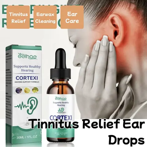 EELHOE Tinnitus Ear Drops Clean Earwax Relieve Tinnitus Ear Back Ear Discomfort Ear Drops