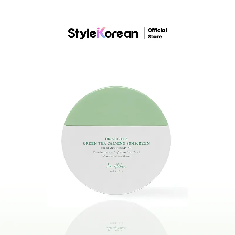 [Dr.Althea] Green Tea Calming Sunscreen SPF 50, Korean Skin Care, 1.69 Fl Oz