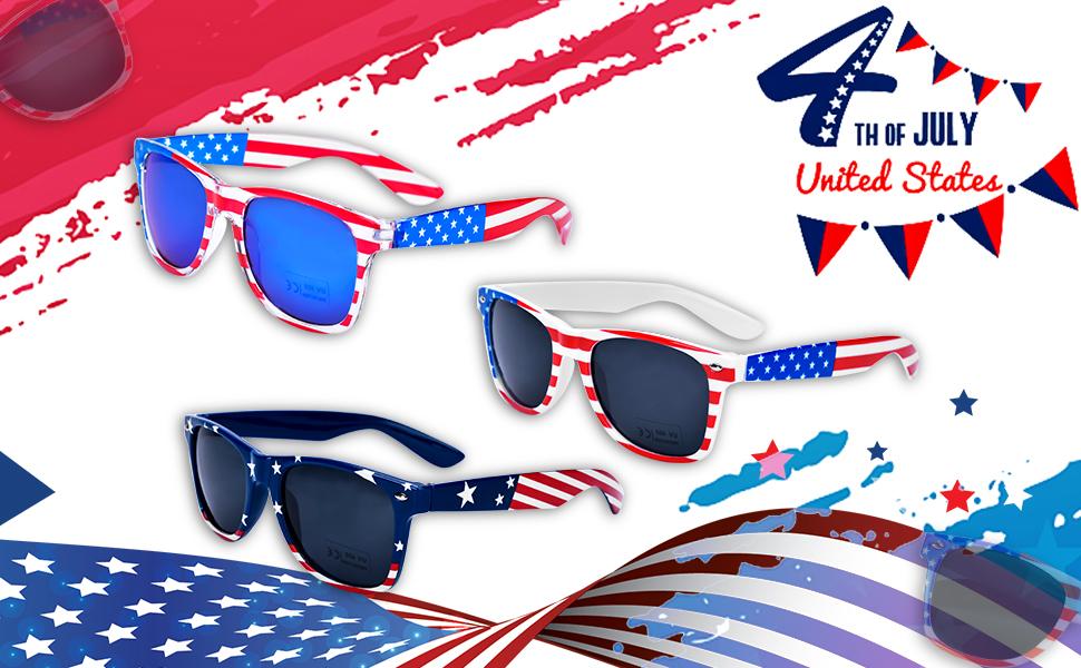 3 Pairs American Flag Sunglasses, 4th of July Decorations Frame Sunglasses for Women Men Teens, Patriotic Party Favors Supplies Independence Day Memorial Day Decorations 4th of July Accessories 3 Pairs American Flag Sunglasses, 4th of July Decorations Frame Sunglasses for Women Men Teens, Patriotic Party Favors Supplies Independence Day Memorial Day Decorations 4th of July Accessories