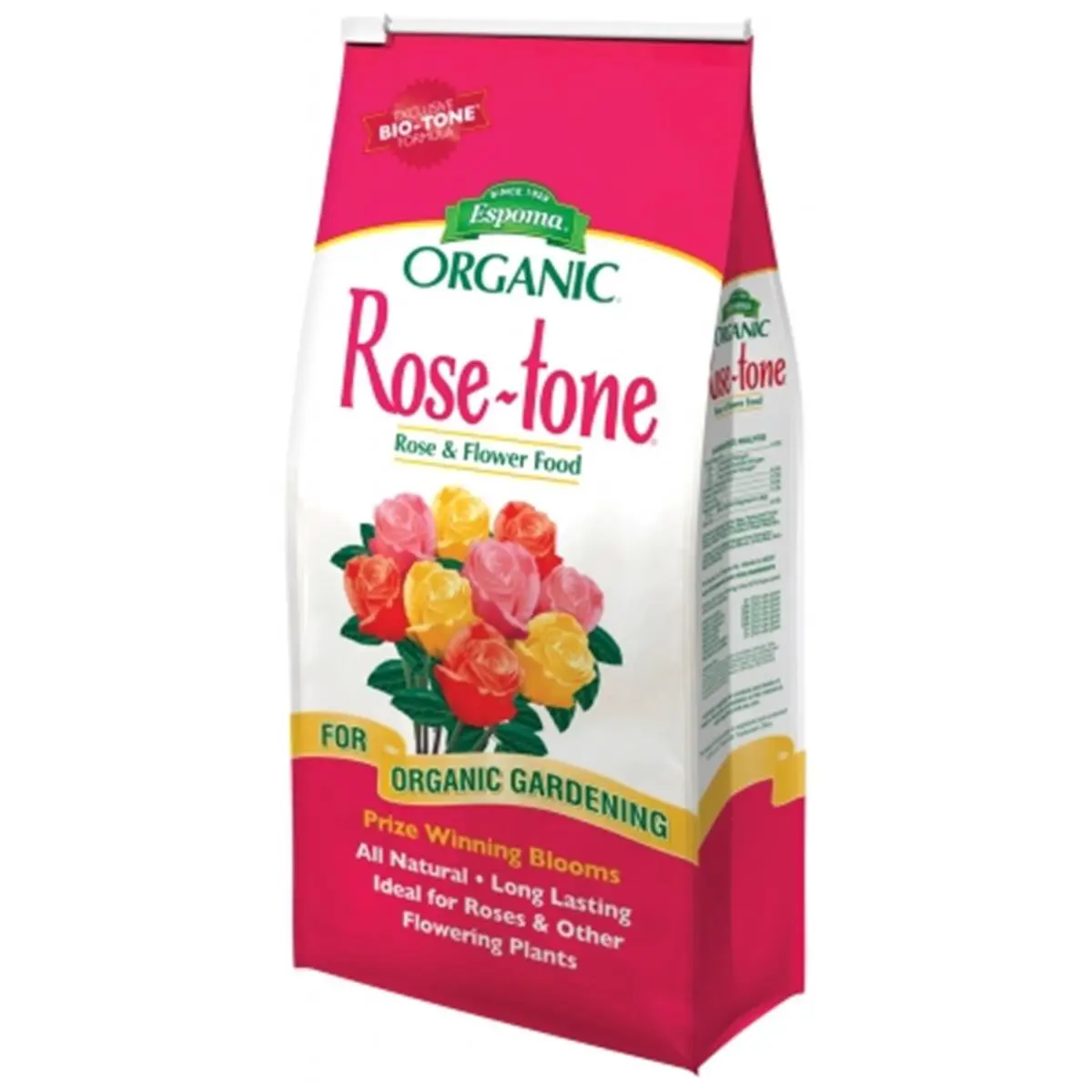 Espoma Rose Tone Organic All-Natural Booster Fertilizer - 18 lbs Bagged Floral Fertilizers & Plant Food, Biological Boost for Enhanced Plant Growth, Home Improvement Garden Soil Additive
