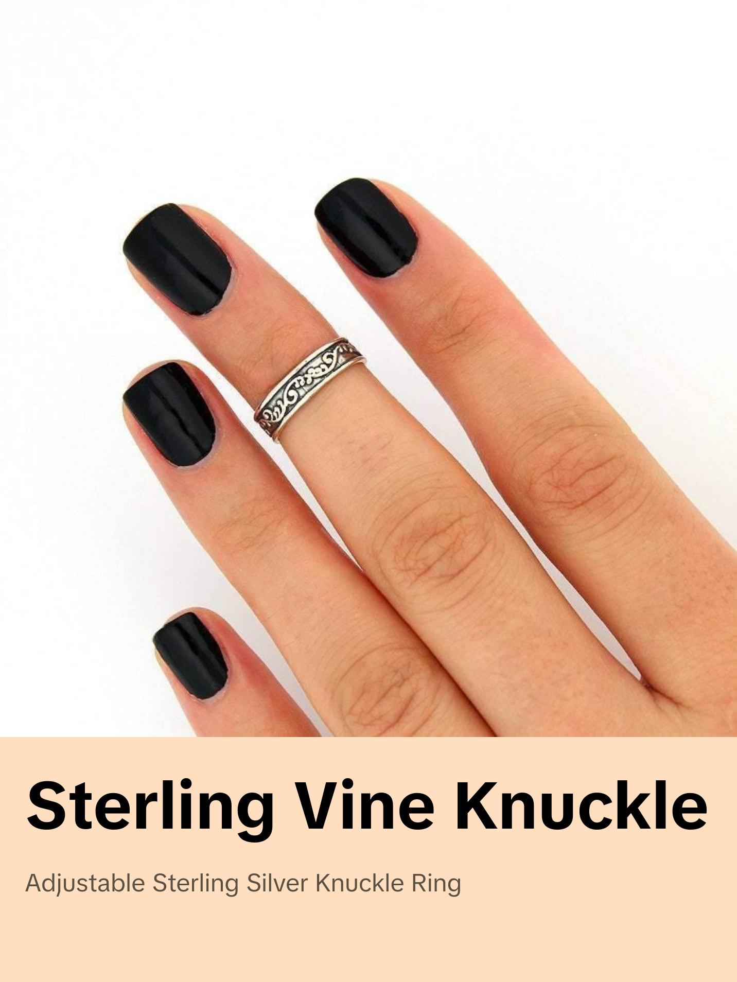 Vine Design Knuckle Ring