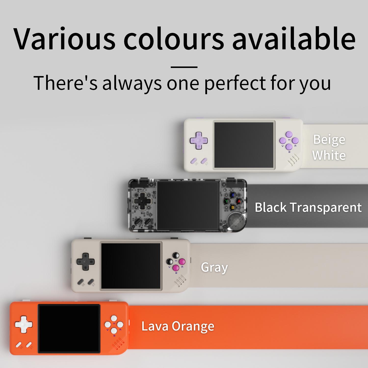 ANBERNIC RG28XX Handheld Game Console 2.83 inch 640*480 IPS Screen Linux System 3100mAh Video Retro Player Support 2.4G Wireless/Wired Controller Supports Music Video Player Small and Convenient Game Console