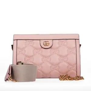 Pre-owned GUCCI Calfskin Shoulder Bags Pink 12458260