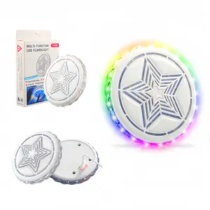 Magnetic Rechargeable LED Car Interior Roof Light, USB Wireless Dome Ambient Lamp with Music Sync & Multi-Mode Lighting for Vehicles