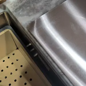 Premium Stainless Steel Cooking Cutting Board - Non-slip Rubber Base, Durable Heavy Duty Chopping Board for Meat, Vegetables, Christmas Gifts for Mothers, Durable Chopping Board