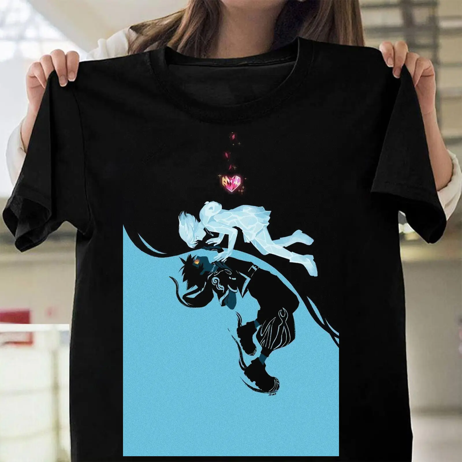 Kingdom Hearts Black Graphic T-Shirt – Gaming Fanwear Casual Tee