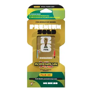 Panini Adrenalyn XL World Cup 2026 Golden Pack – Random Soccer Trading Cards