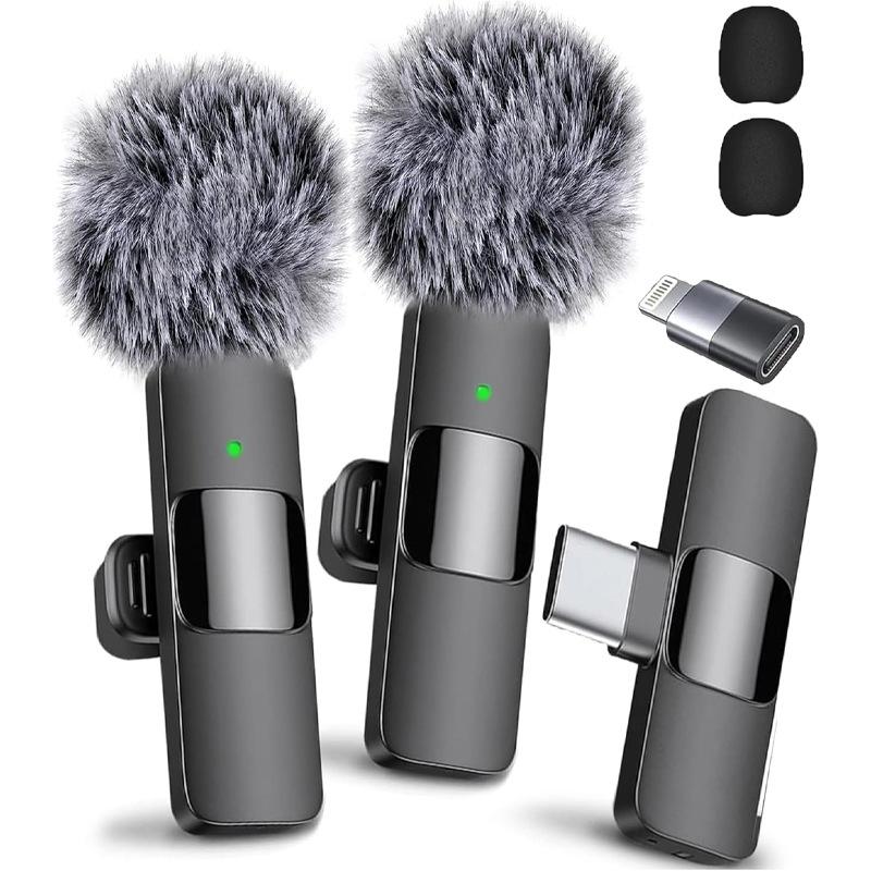 Professional Wireless Lavalier Microphone, USB Rechargeable Wireless Microphone, Plug-Play Lapel Mic for Video Recording, Teaching, Interviews, Podcast Equipment, Gifts for Mums, Gifts for Girlfriend Professional Wireless Lavalier Microphone, USB Rechargeable Wireless Microphone, Plug-Play Lapel Mic for Video Recording, Teaching, Interviews, Podcast Equipment, Gifts for Mums, Gifts for Girlfriend