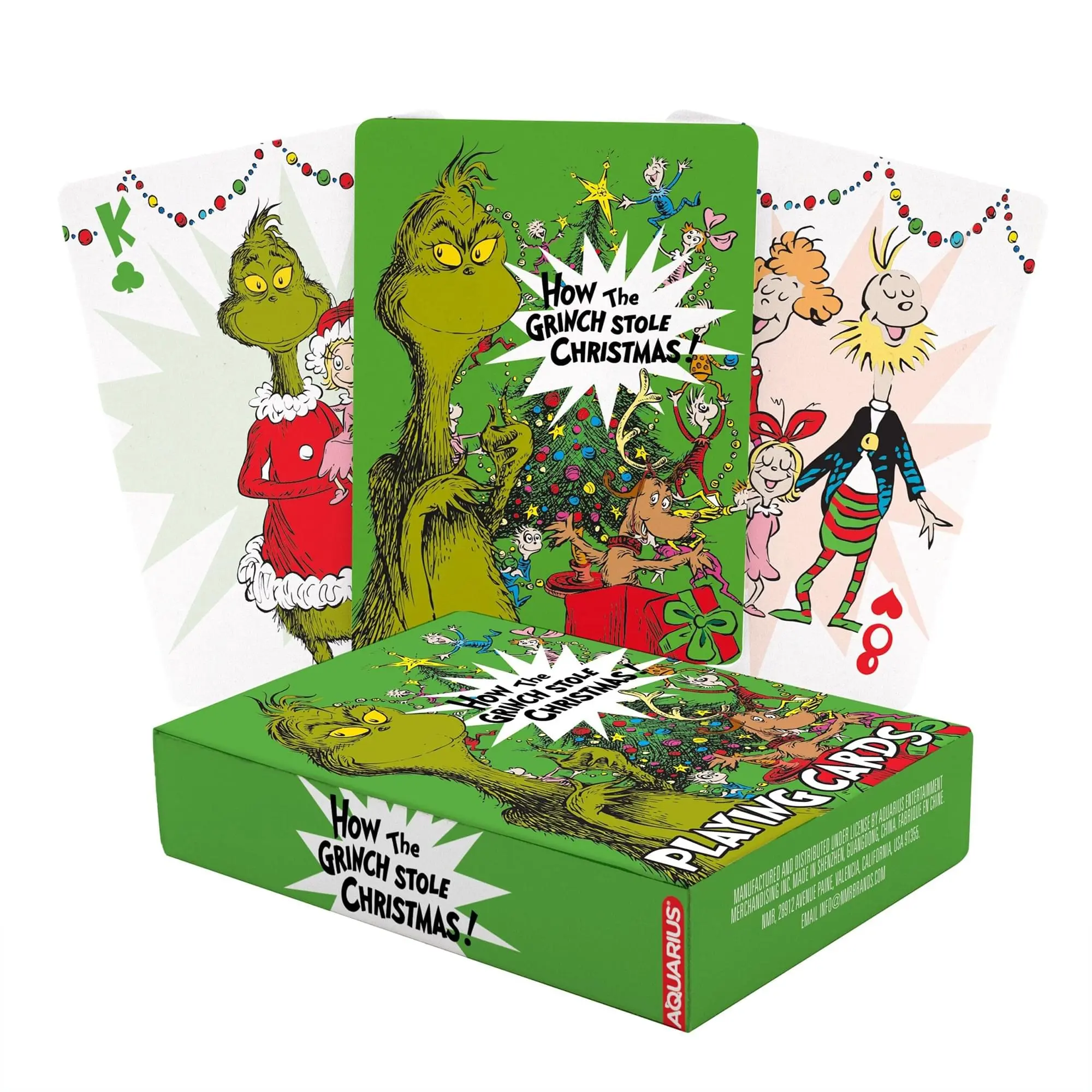 Grinch Christmas Deck of Cards, Teens' Party Game for Holiday Entertainment, Card Games For Teens