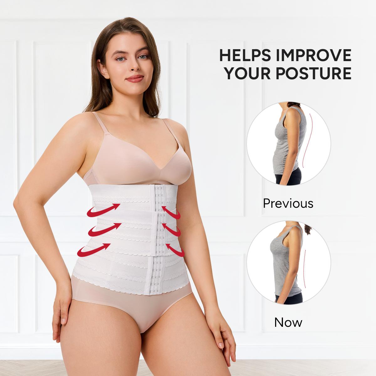 [Live] Nebility Women's Daily Shapewear Belt - Seamless Breathable Waist Slimmer, Tummy Control Compression & Scrunch Back Waistband, Minimalist Comfort Style Womenswear Basic