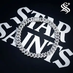 Star Saints 6mm S925 Moissanite Cuban Bracelet | Real Sterling Silver, GRA Certified Iced Out Chain for Men & Women – Passes Diamond Tester Minimalist Unisex gift