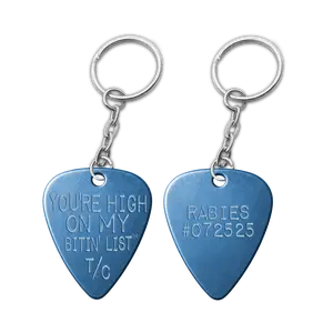 Bitin' List Rabies Tag Keychain