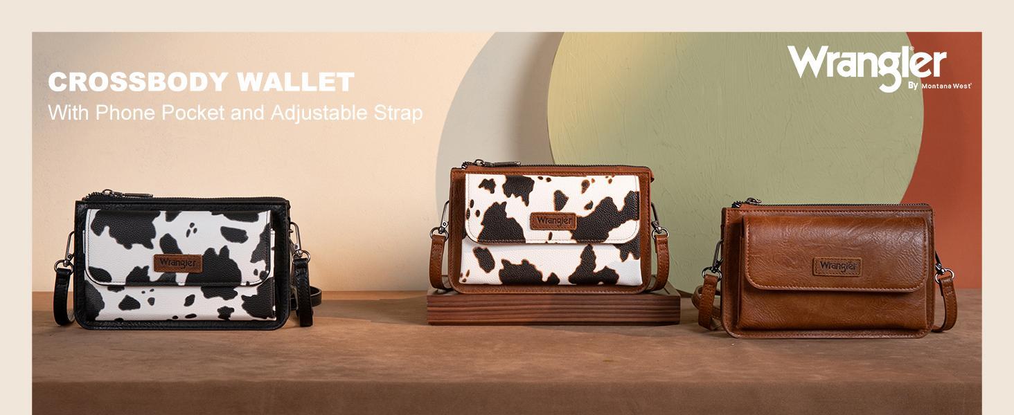 Wrangler Crossbody Wallet Purse with Phone Pocket and Adjustable Strap Wrangler Crossbody Wallet Purse with Phone Pocket and Adjustable Strap