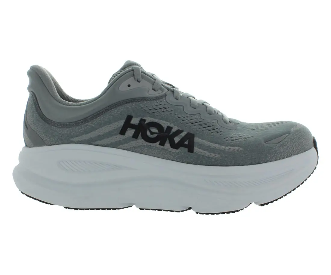 Men's HOKA Bondi 9 Wide Athletic Running Trainer - High-Performance Sports Sneaker
