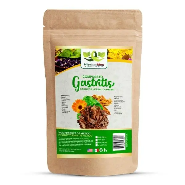 Compuesto Herbal Gastritis Support Herbal Compound Tea 4 oz.-113g Natural Mexican Herb Hierba Wild Crafted