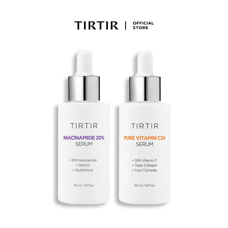 [TIRTIR Official] Dark Spot Fading Duo Serum Skincare Set
