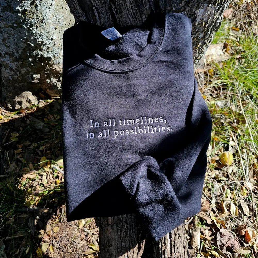 Embroidered Video Game Quote Sweatshirt, Fantasy Gamer Crewneck, Unisex Gaming Gift