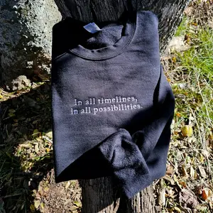 Embroidered Video Game Quote Sweatshirt, Fantasy Gamer Crewneck, Unisex Gaming Gift