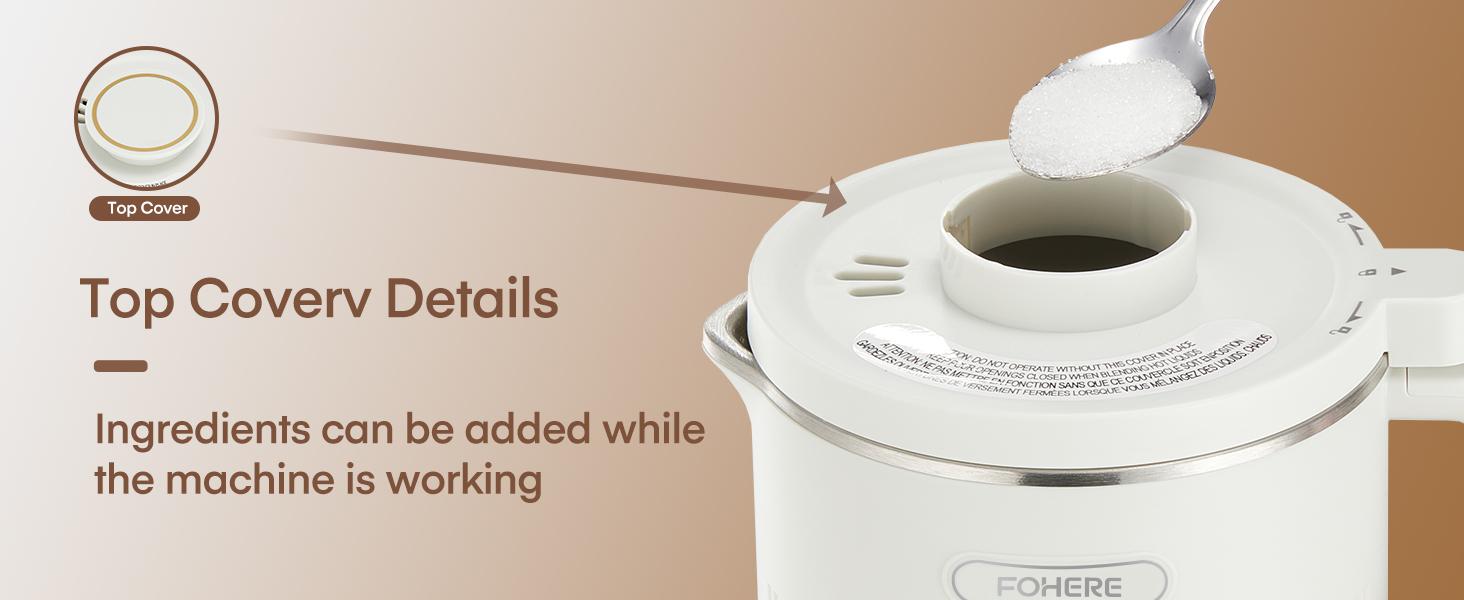 FOHERE 8 in 1 Nut Milk Maker Machine, 35oz Soy Milk Maker with 8 Upgraded Blades for Homemade Almond, Oat, Soy, Juice, Plant Milk, Delay Start/Self Cleaning/Keep Warm/Boiling Water