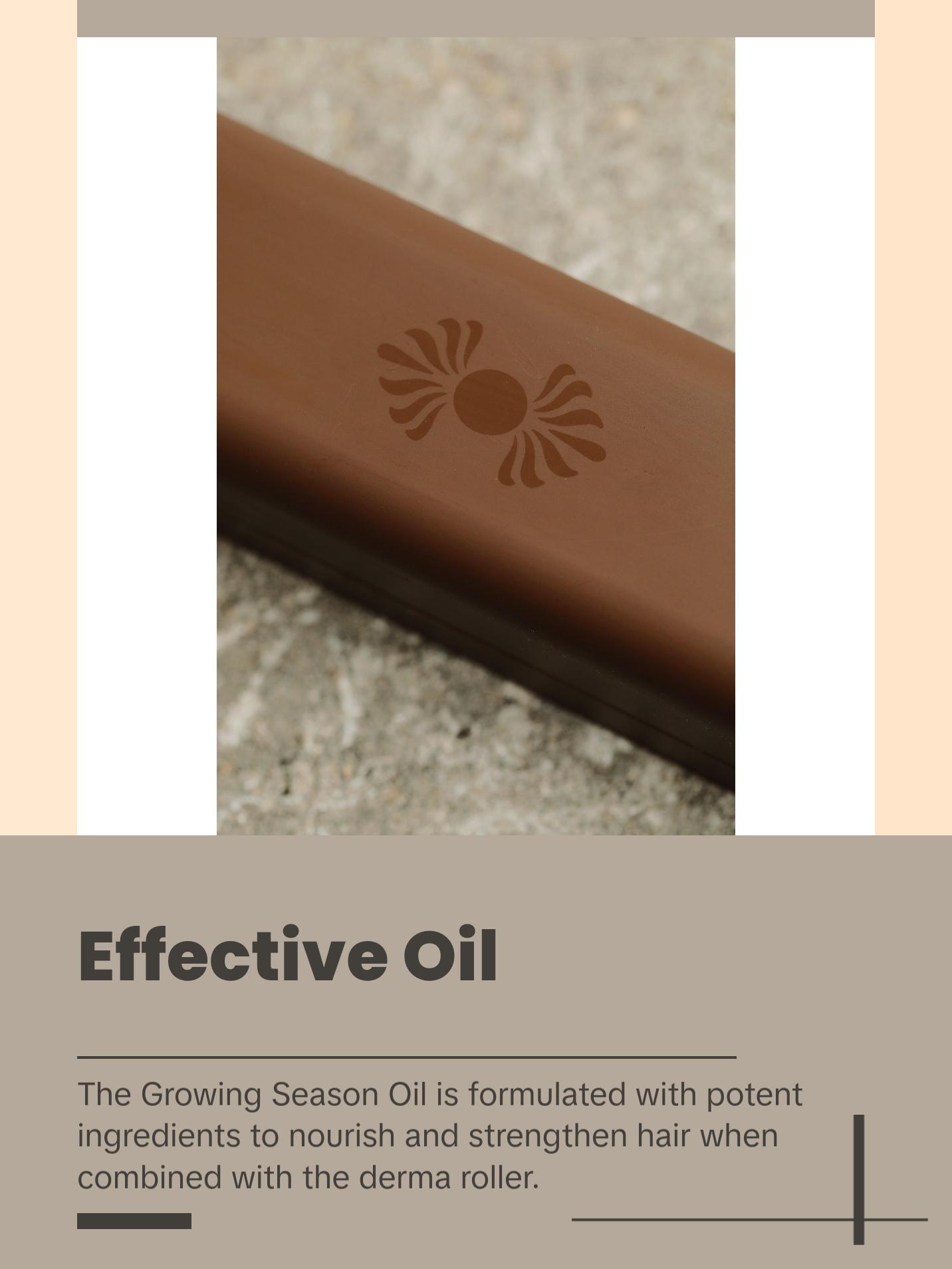 Bur Bur Growing Season Derma Roller & Botanical Hair Treatment Bundle