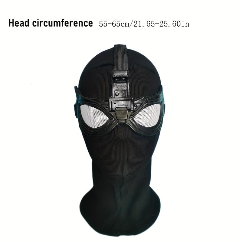 High-Elasticity Black Superhero Mask for Nocturnal Cosplay, Perfect for Halloween Additions