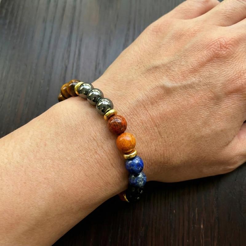 1pc Money Attraction Bracelets for Women Men Tiger Eye Beaded Natural Stone Attracts Wealth Crystal Good Luck Beads Bracelet Gift