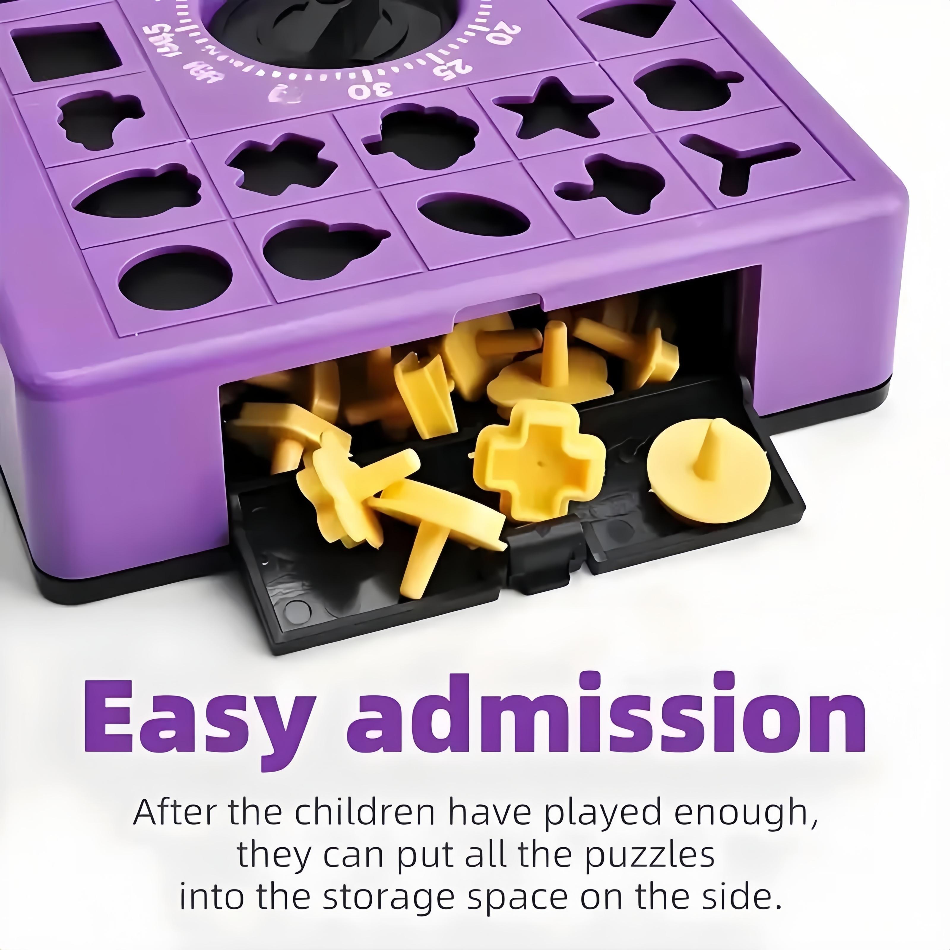 Pop Up Shape Matching Board Game for Kids, Fun Learning Toy, Develops Problem-Solving & Color Recognition,  Educational Toy for 3-6 Years Old, Parent-Child Interaction montessori preschool