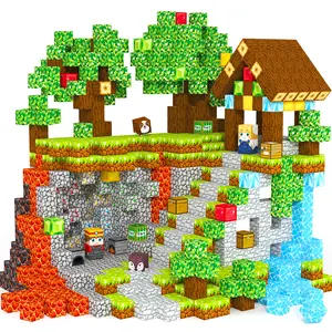 Magnetic Blocks, Magnetic Tiles Building Blocks, Magnet Cubes Toddler Kids Toys, Sensory STEM Toys for 3-5 4-6 5-7 6-8 Year Old Boys Girls Easter Birthday Gifts Travel Outdoor Kids Games (0.8IN/2CM)