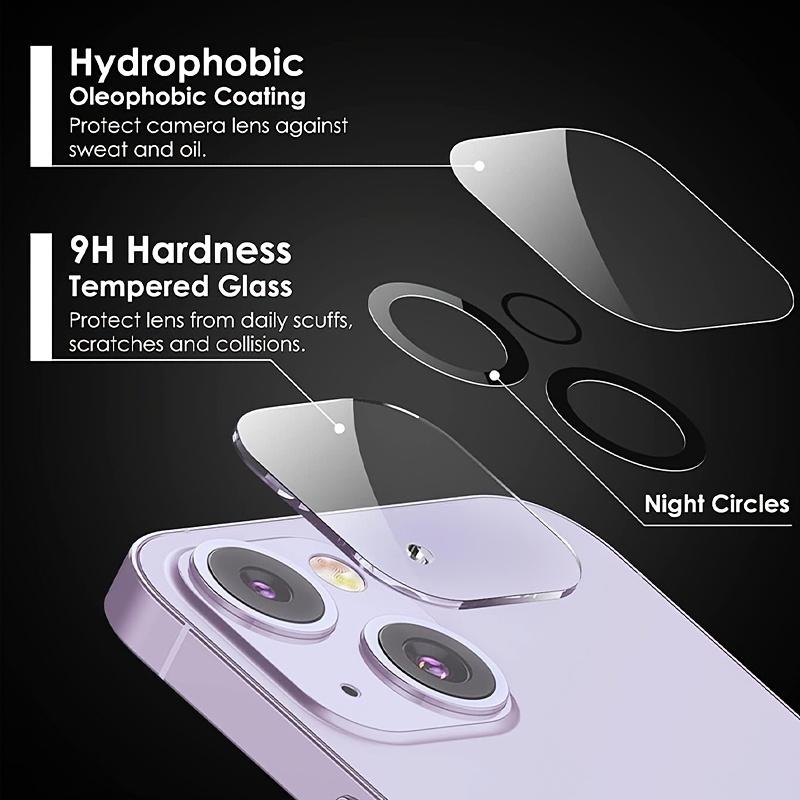 [2+2Pack] iPhone 17/16/15/14/13/12/11 Privacy Screen & Camera Lens Protector - 28° Anti-Peeping 9H Scratch-Resistant Tempered Glass 2.5D Curved Edges 10-Second Bubble-Free Installation Protect Your Phone with Shock-Resistant Cases for Smartphones