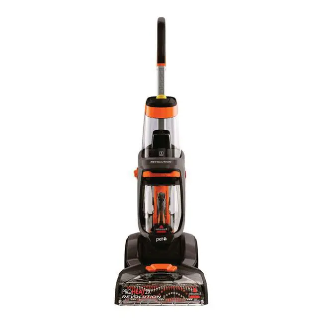 Bissell ProHeat 2X Revolution Bagless Carpet Cleaner - 6.8A Standard, Orange, with Hot Water Heat Function
