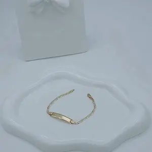 Yudijewerly  mmm Gold bracelet  (3.5mm) (6inch)