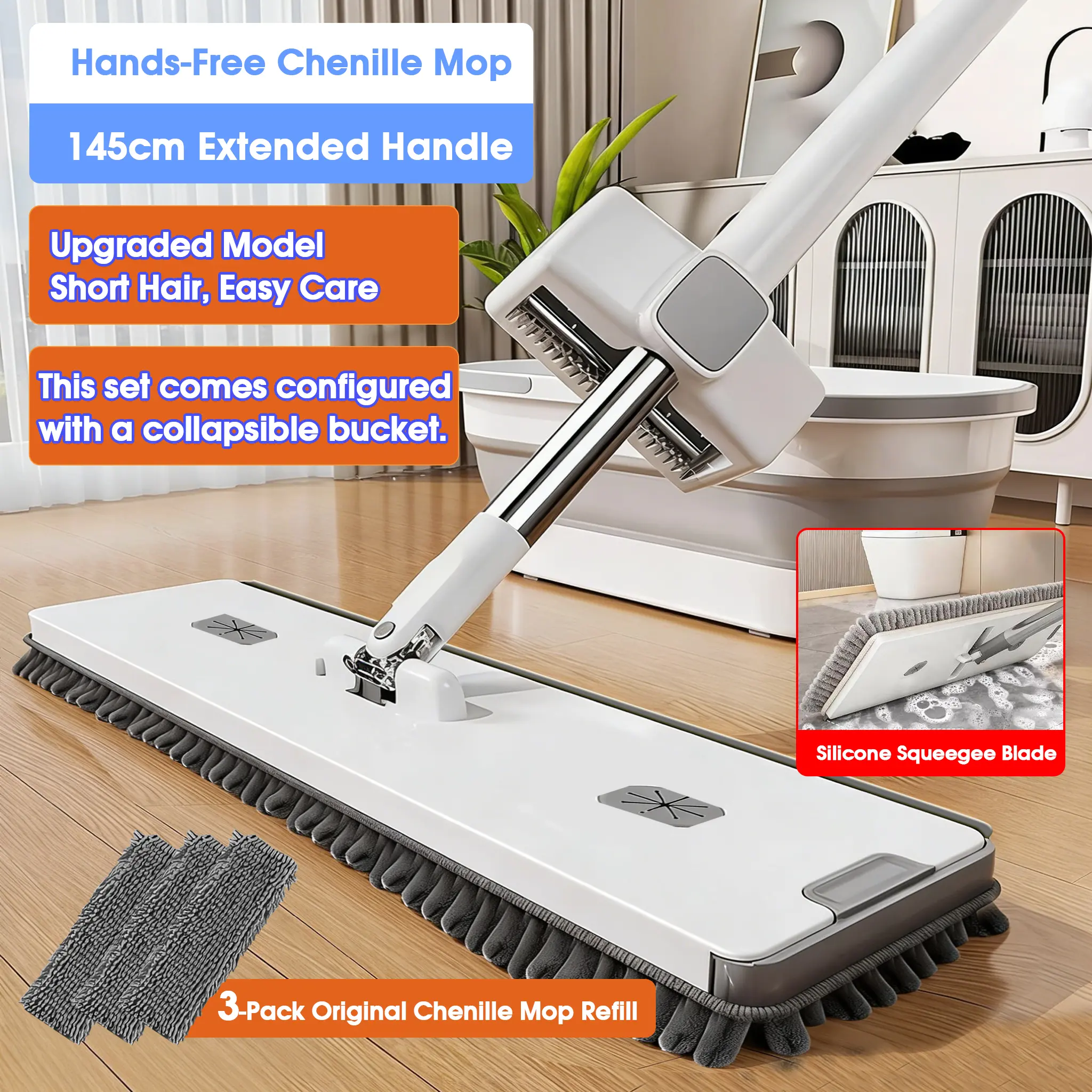 Bucket Included Upgraded Short Plush