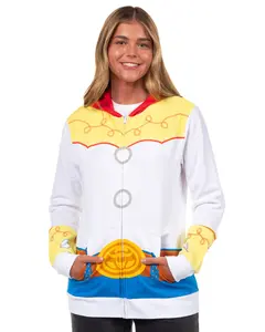 Disney Toy Story Women's I Am Jessie Junior's Cosplay Costume Zip Up Hoodie