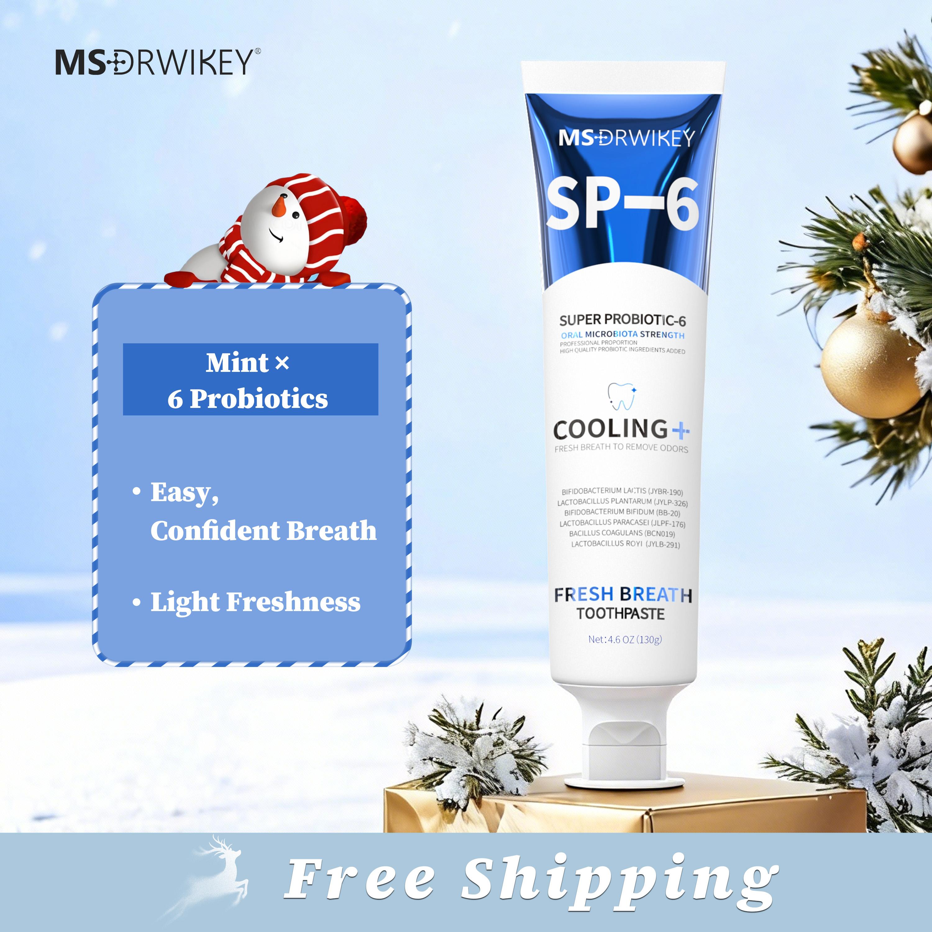 MSDRWIKEY Fresh Breath Toothpaste | Dual Protection with Probiotics & Plant Extracts | Long-Lasting Freshness & Confident Smile