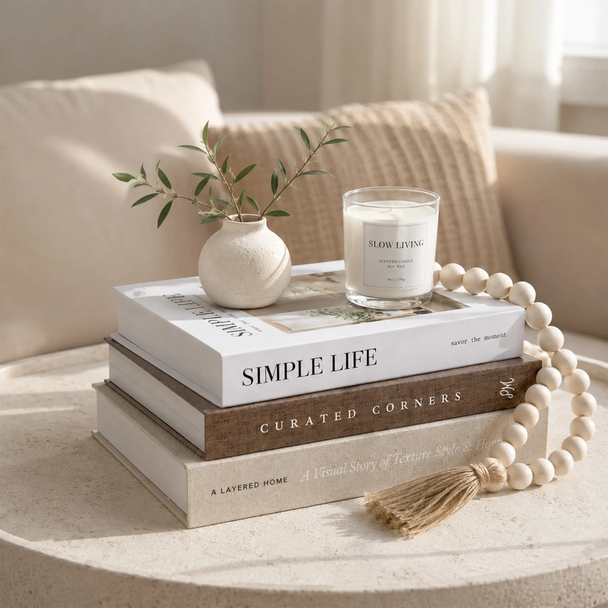 3-Piece Modern Fake Book Decor Set, Decorative Ornaments for Living Room, Perfect for Coffee Table, Bedside Table and Shelf, Home Photo Props, Festive Decoration