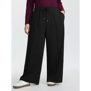 【Summer Turn-Up】【Butter Soft】BlOOMCHIC plus size Stretchy Drawstring Waist Seamed Pants [M-6X] 2026 Summer Pick for Mother's Day